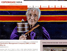Tablet Screenshot of experienceindia.co.in